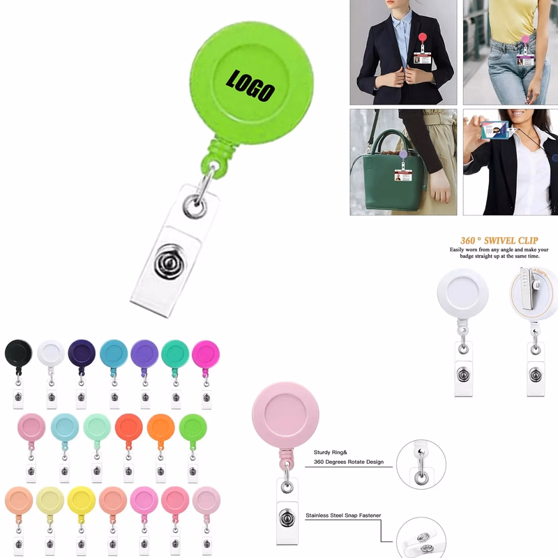 Office Supplies 360 Rotating Retractable Badge Reel