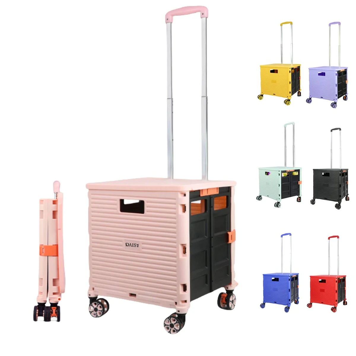 Folding Shopping Cart with Universal Wheels 1
