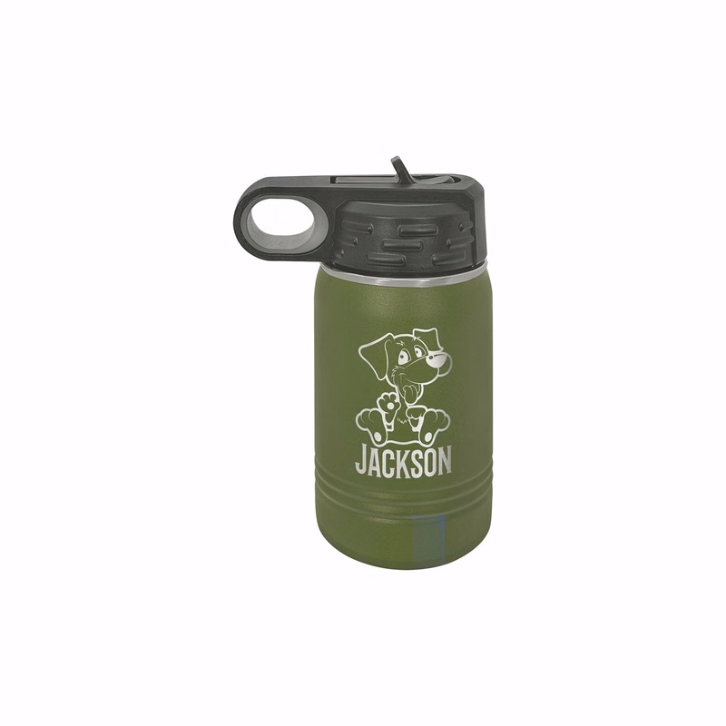 Polar Camel 12oz Olive Stainless Steel Water Bottle