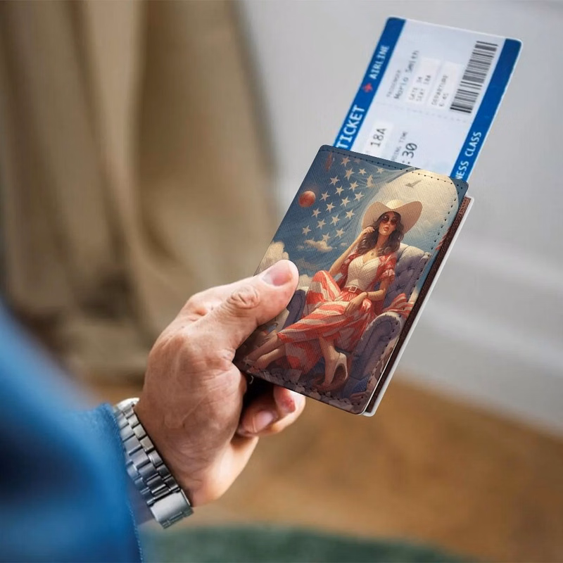 Bulk Wholesale PU Passport Covers Custom Printed with Art for Travel Agencies