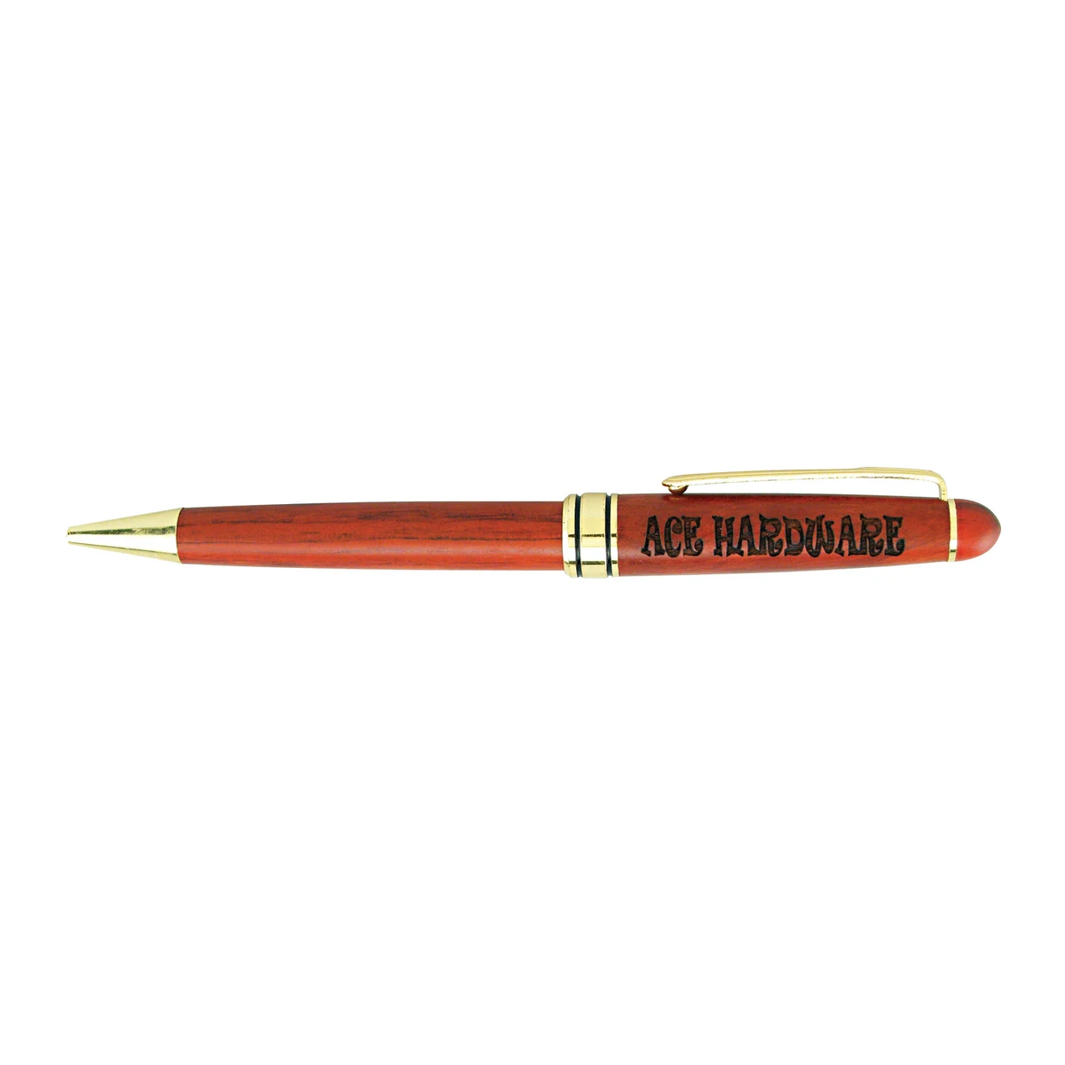Rosewood Ballpoint Pen w/Gold Duotone 1