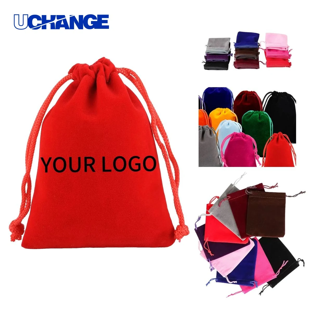 Velvet Drawstring Bag Pouch 6 x 8 Inches 1