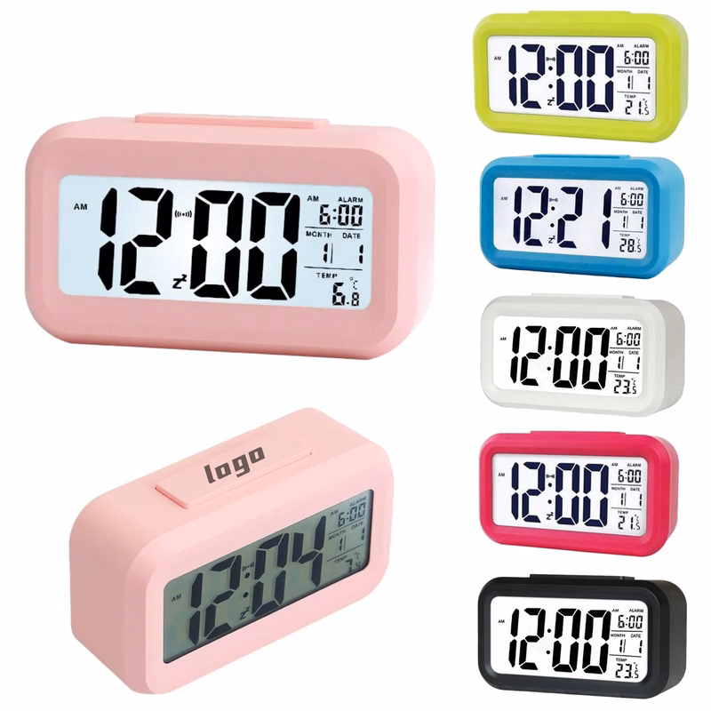 Multi - Color Alarm Clock, Date Temp, Bedroom Promo