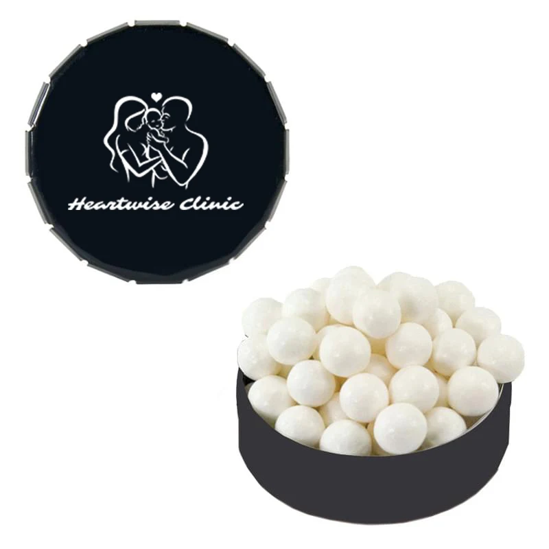 Snap Top Tin (Small) with Signature Peppermints, Red Hots 1
