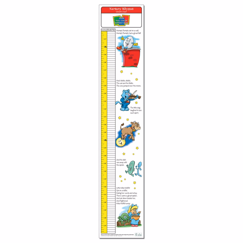 GROWTH CHART - Nursery Rhymes Children's Growth Chart