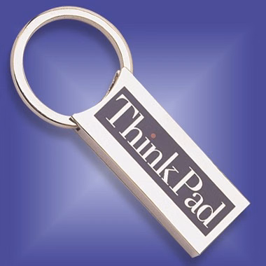 Silver Color Rectangular Brass Key Ring