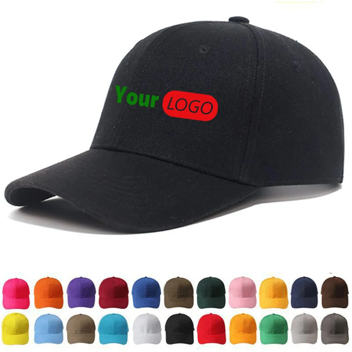 Full Color Cotton Baseball Caps 1