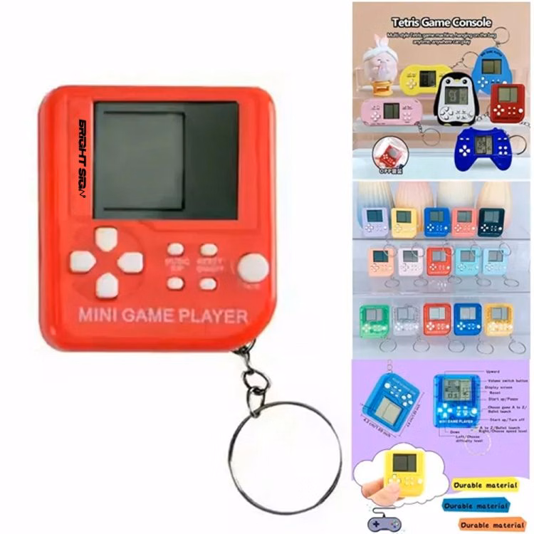 Mini Retro Handheld Game Console Keychain