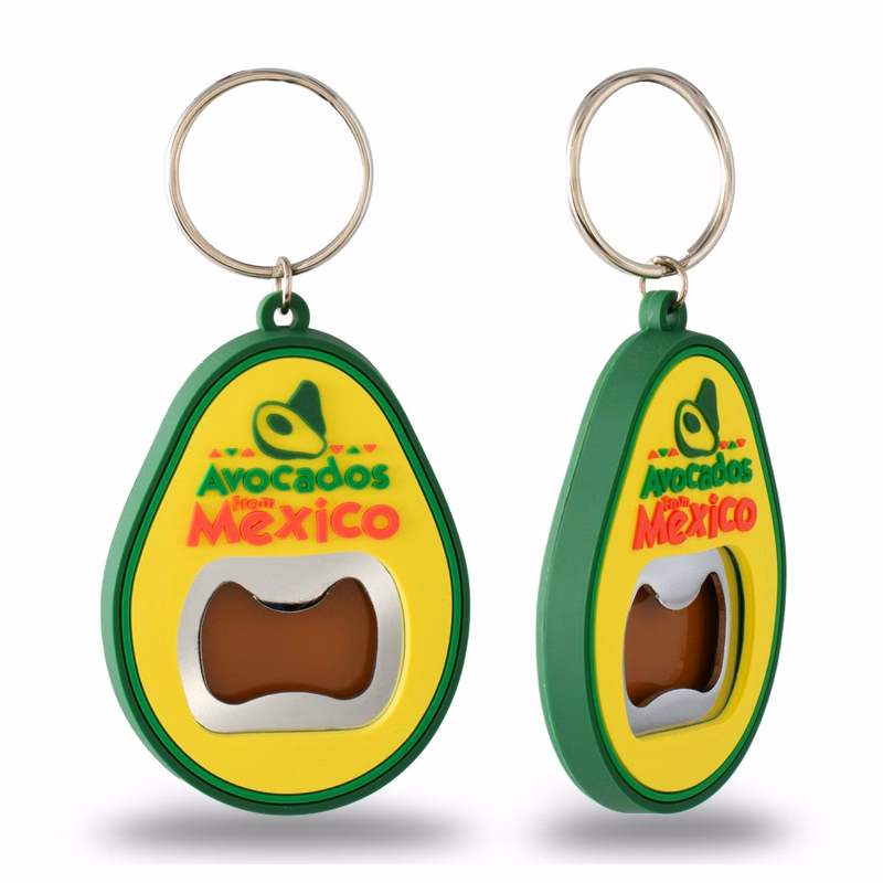Soft PVC Custom Bottle Opener Keychain