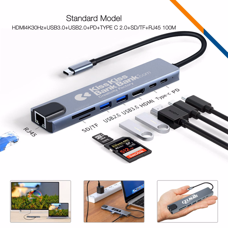 Tiedy 8in1 USB Hub