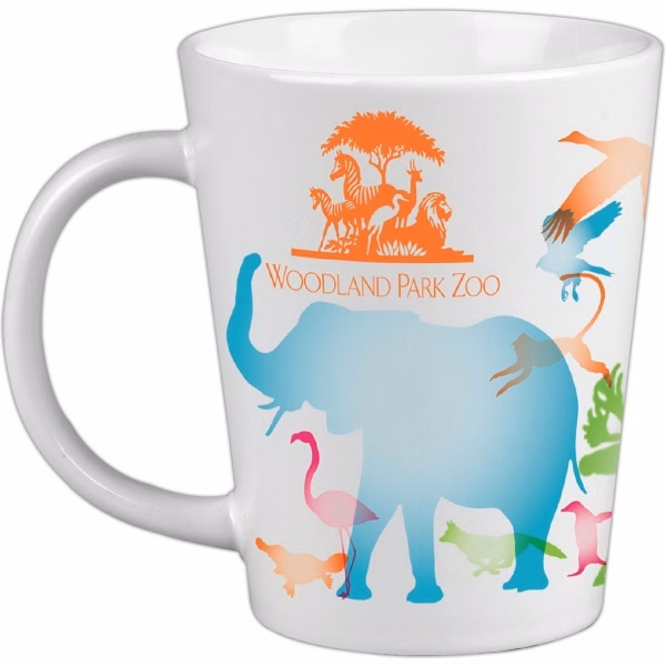 12 Oz. Short Latt Mug w/C Shaped Handle