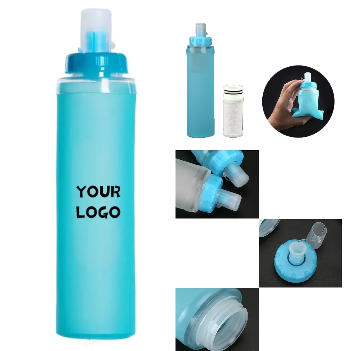 400ML collapsible soft water pouch 1