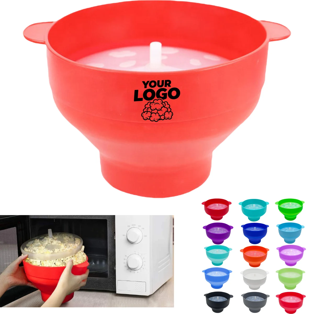 Silicone Popcorn Bowl 1