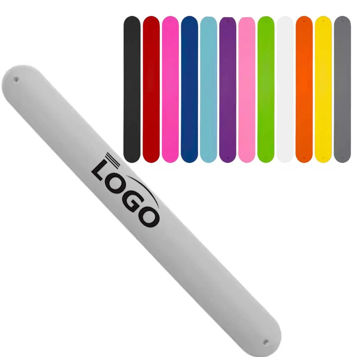 Silicone Wrist Band Flexible Snap Bracelet 1