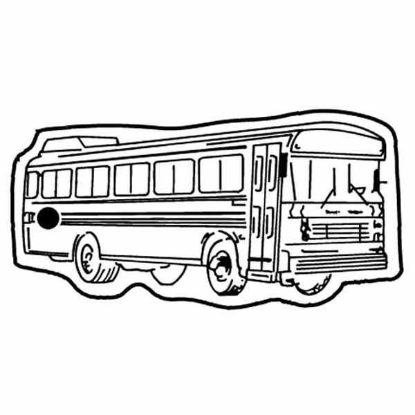 School Bus 6 Key Tag (Spot Color)