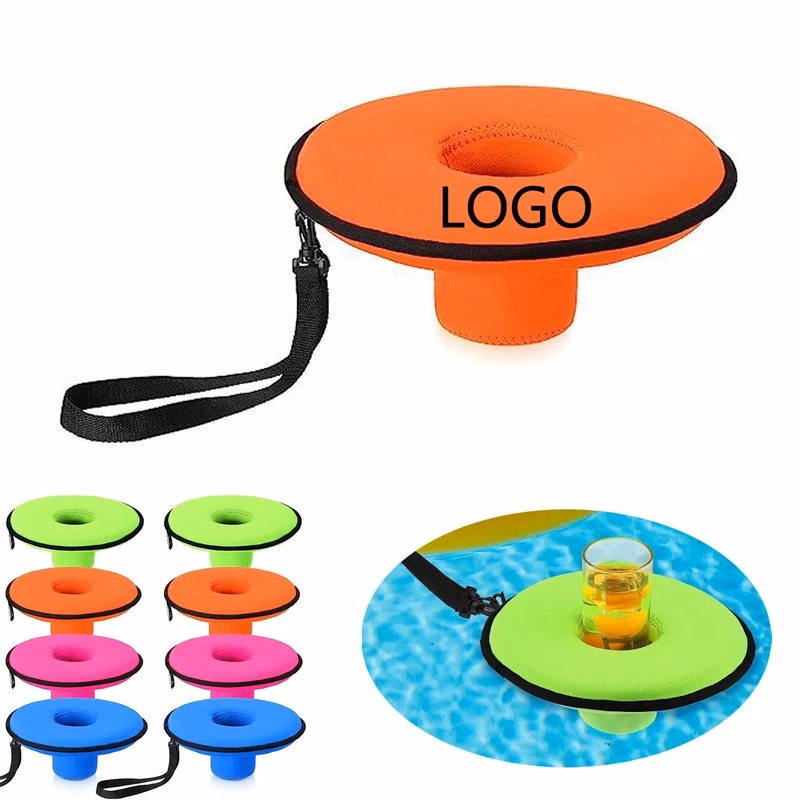 Floating Pool Drink Holder With Lanyard