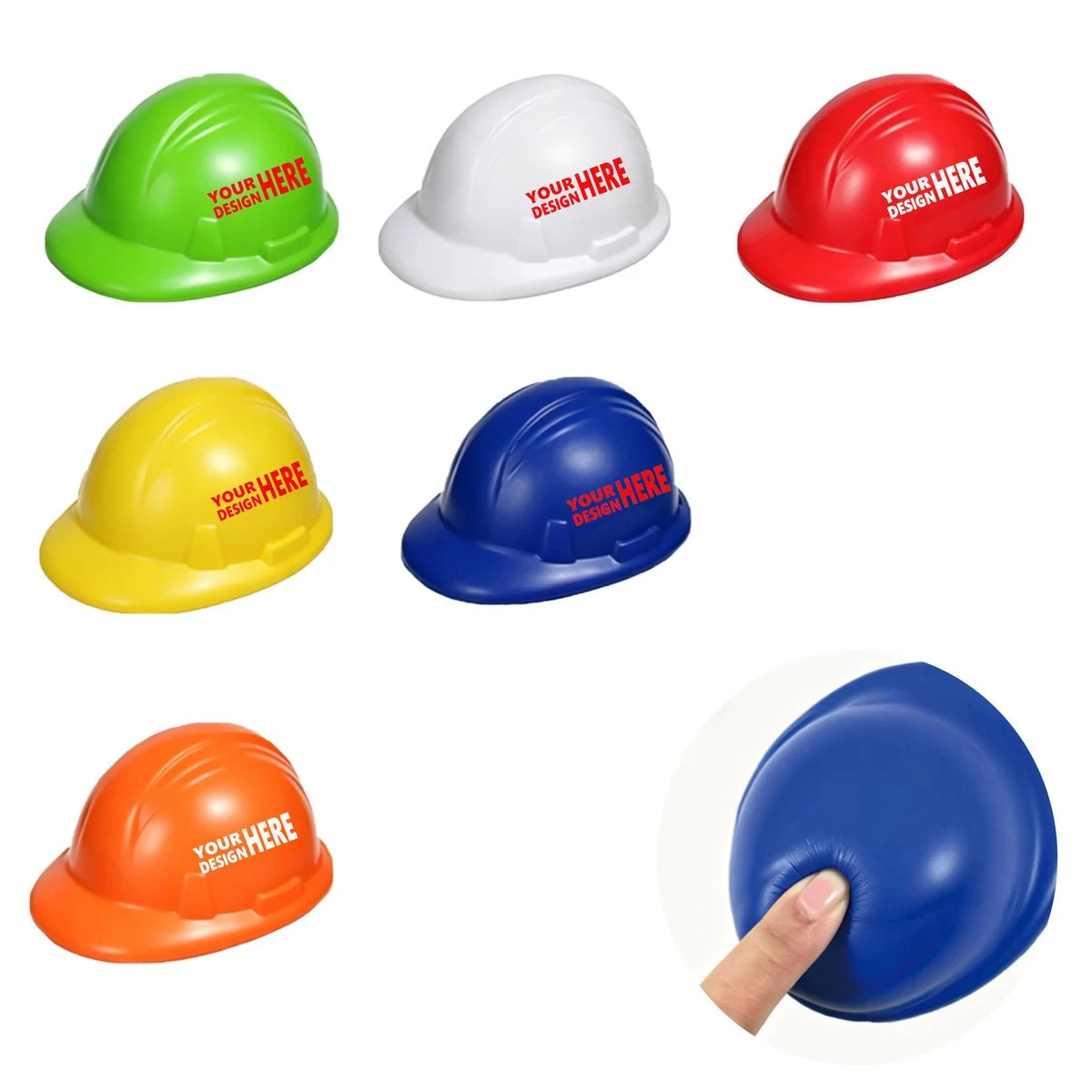 Hard Hat PU Stress Ball 1