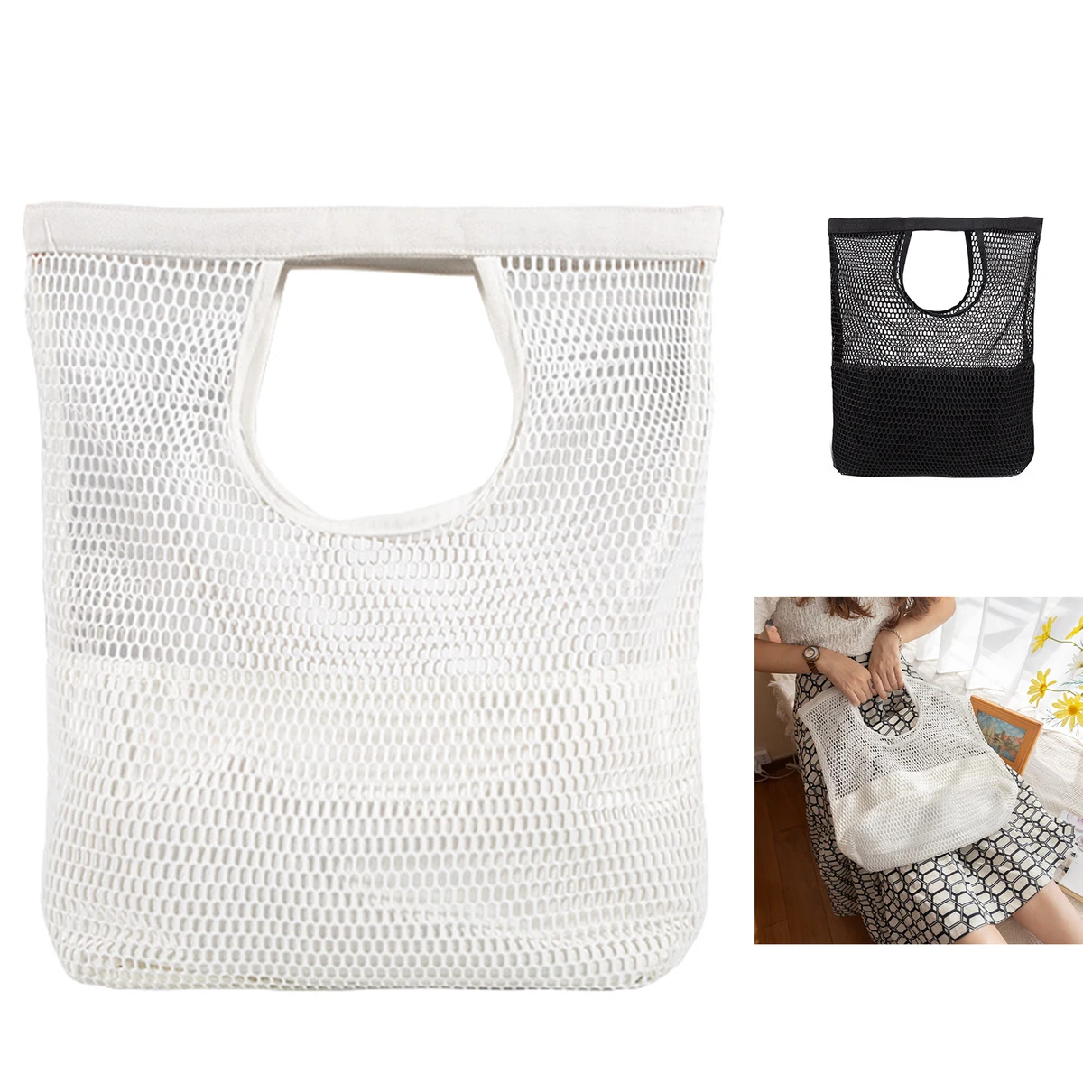 Reusable Mesh Tote Bags 1