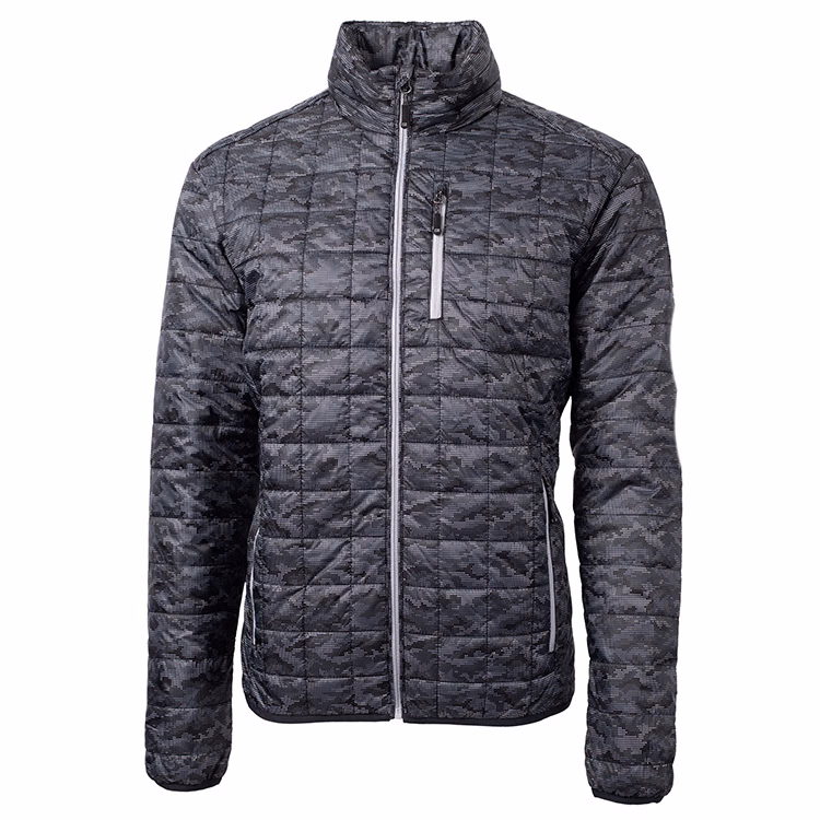 Cutter & Buck Rainier PrimaLoft Men's Eco Insulated Full Zip Printed Puffer Jacket