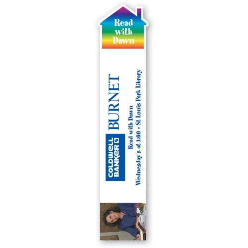 USA Made Thermal Laminated House Top Bookmark (1.75"x7.75") 1