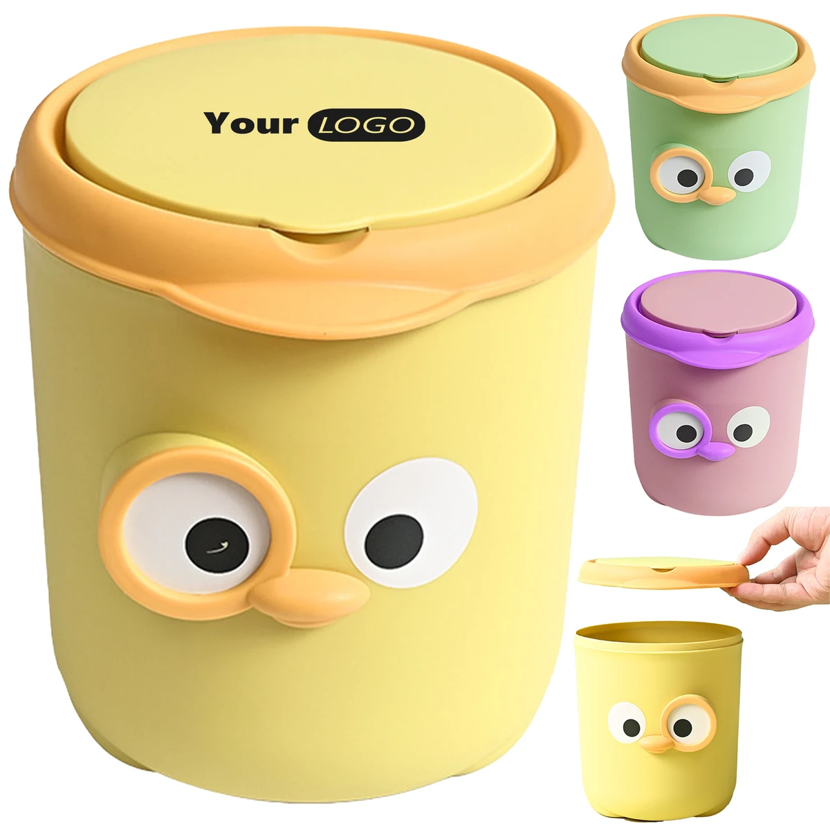 Polypropylene Office Desktop Trash Can 1