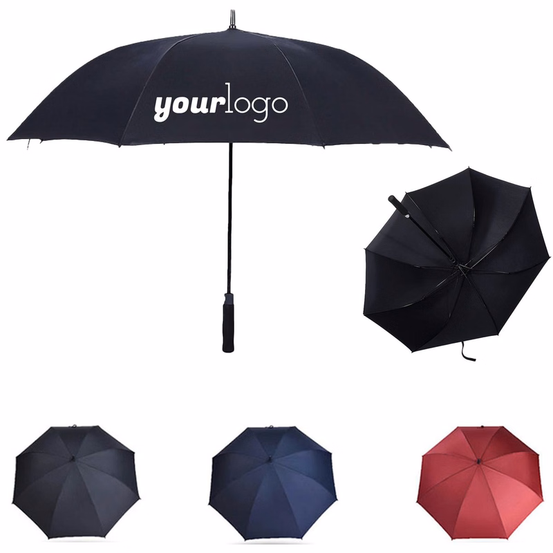 Large Automatic Open Golf Umbrella Windproof Rain & Sun