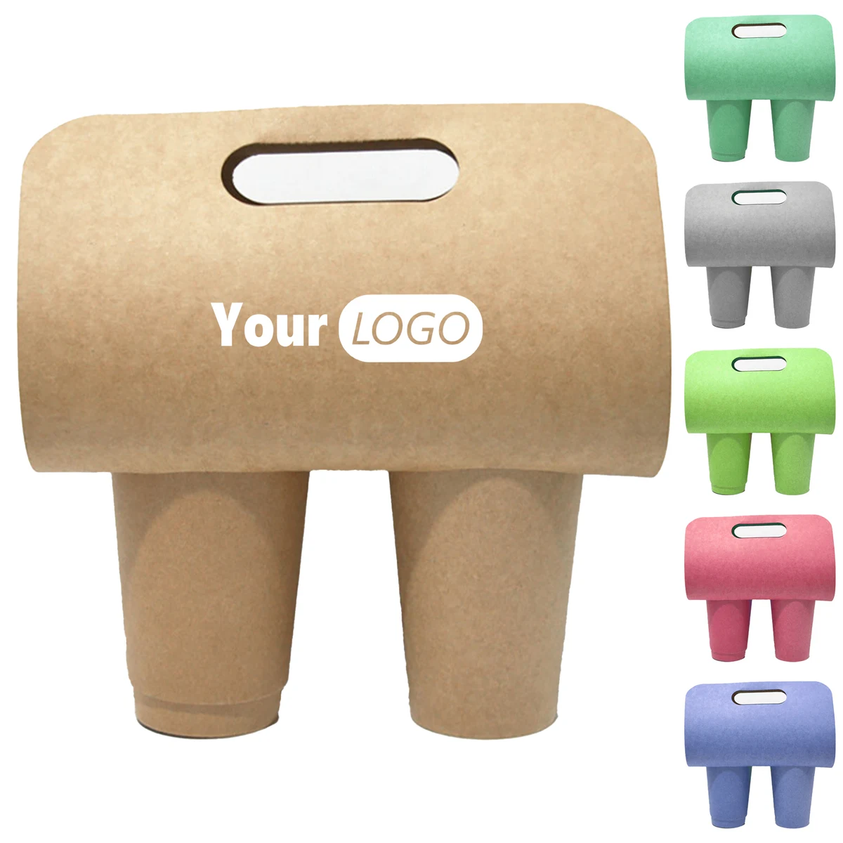 Paper Sturdy Beverage Holder For Hot And Cold Drinks 1