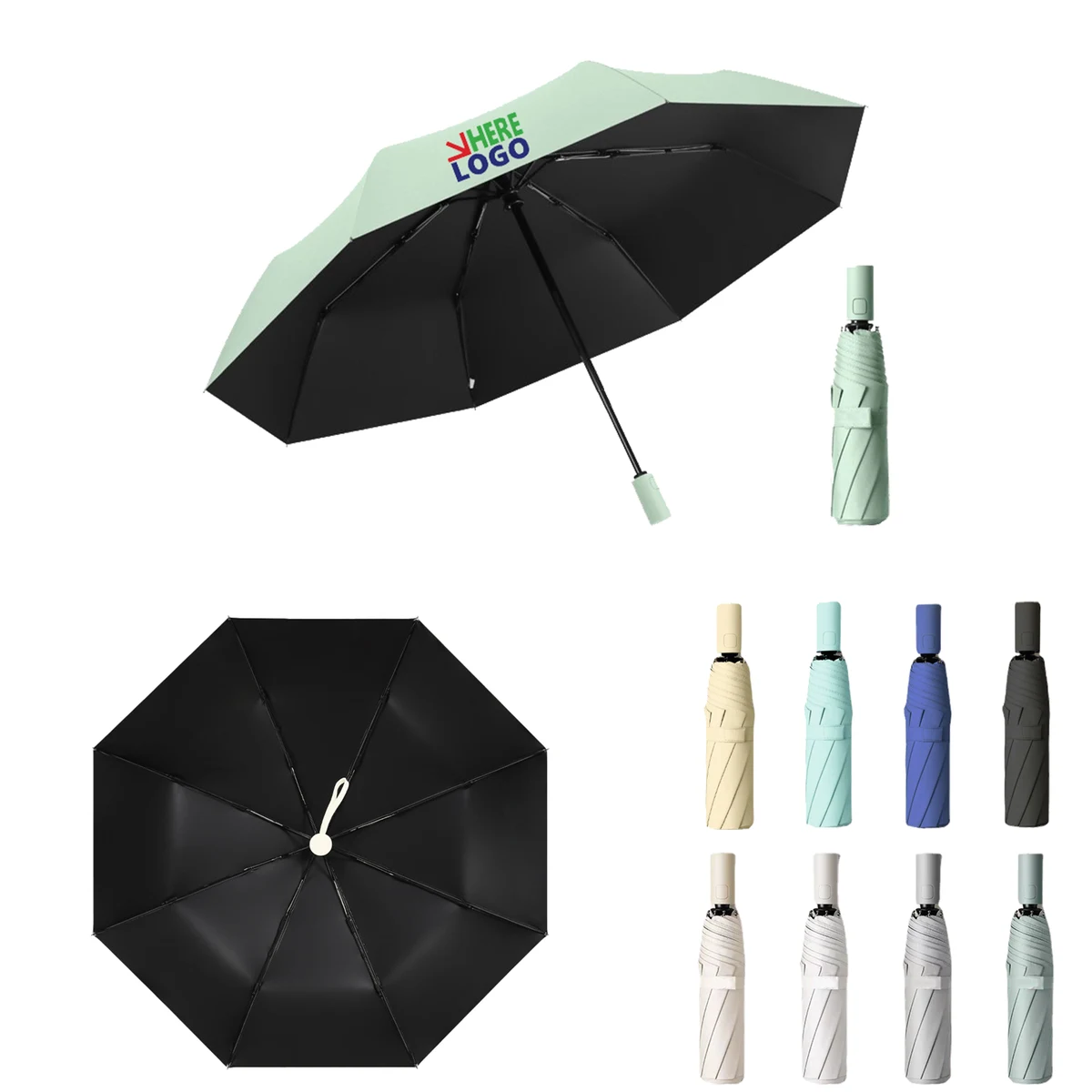 8-bone Weather and Rain Automatic Umbrella 1