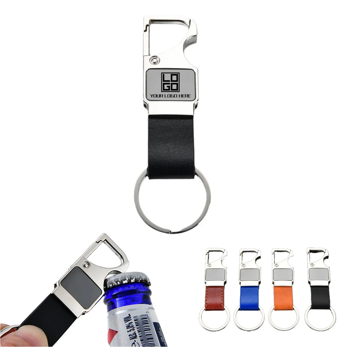 LED Leather Keychain Bottle Opener MOQ20pcs 1
