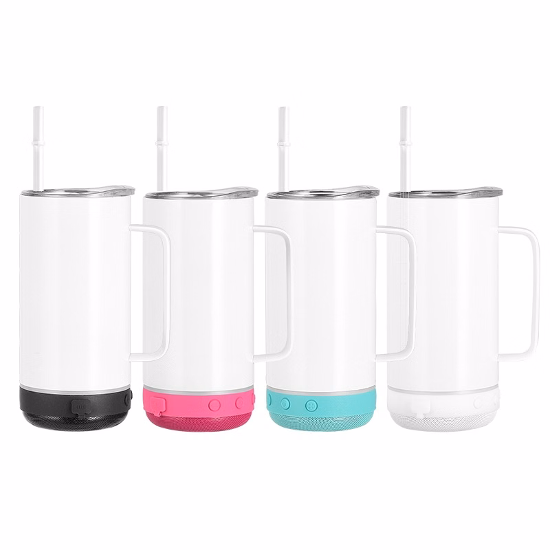14oz Bluetooth Speaker Tumbler With Handle