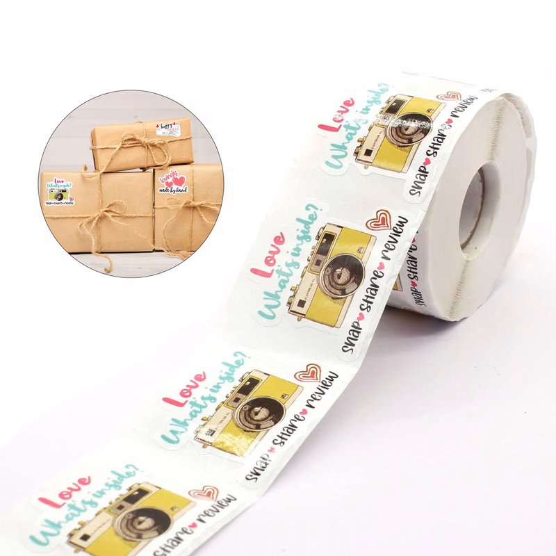 Share Review Cute Camera Stickers