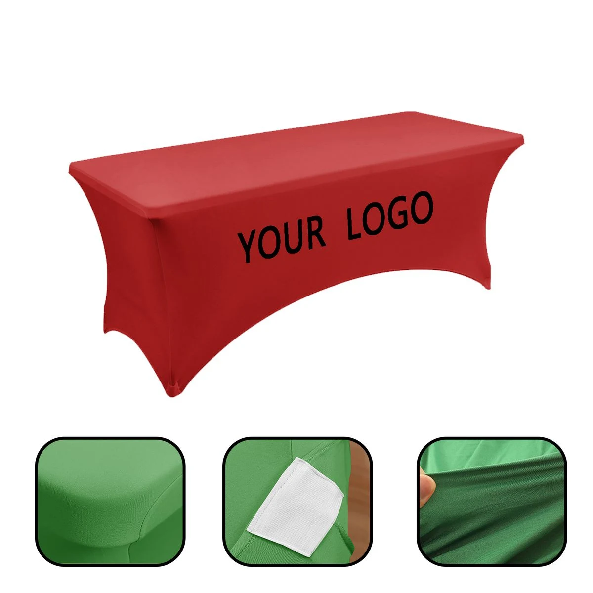 Custom Logo 6' Stretch Tablecloth 1