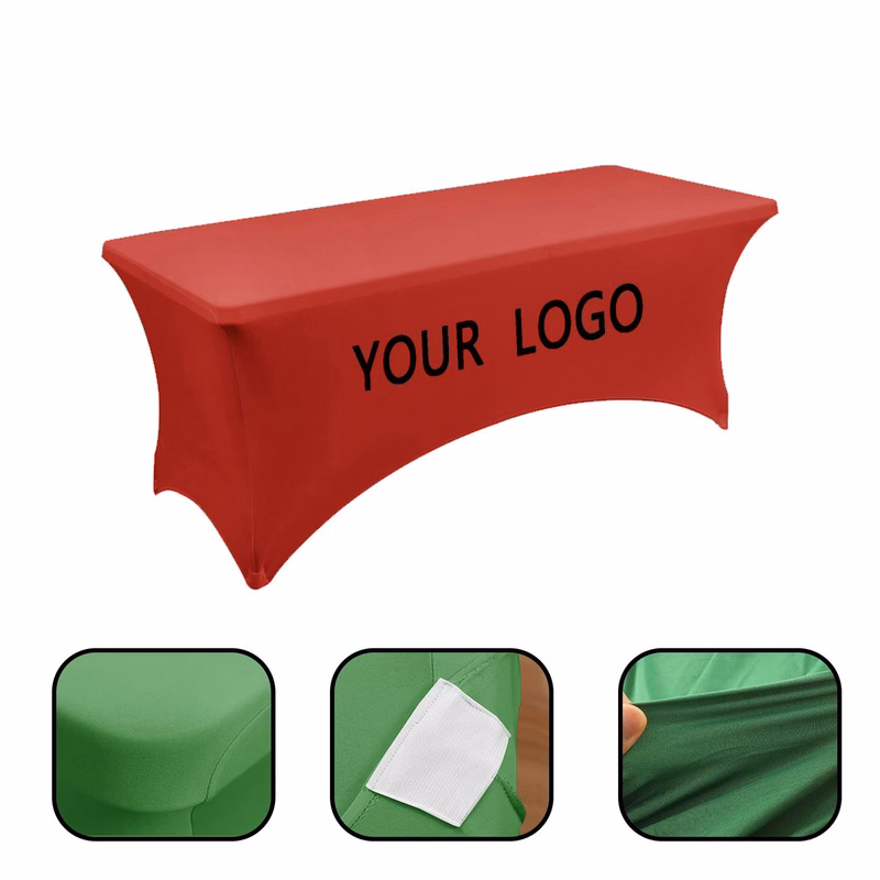 Custom Logo 6' Stretch Tablecloth
