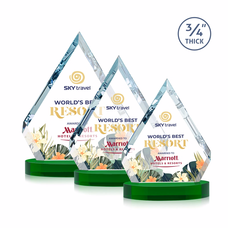 Apex VividPrint™ Award on Alberton Base - Green