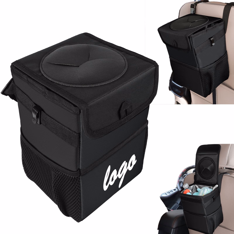 MOQ 30 Car Trash Can Foldable Storage Box 202oz