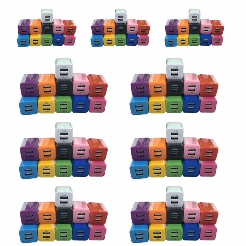 MOQ 50 PCS Dual Ports USB Wall Charge