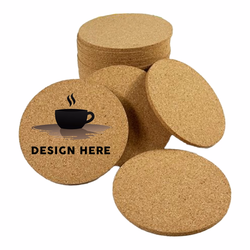 Customizable Eco-Friendly Cork Coaster