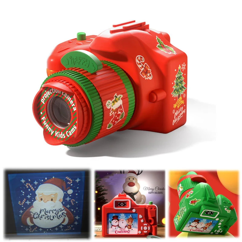Mini Christmas Projection Camera Shape Children's Toy Gifts 1