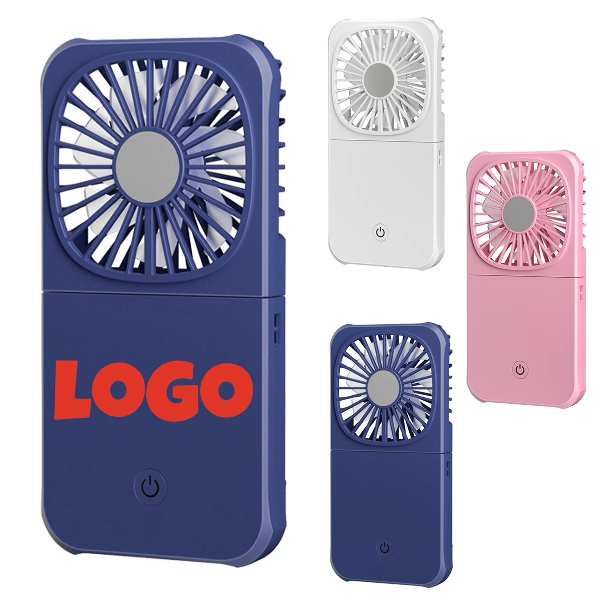 Handheld/Hanging Neck Mini Fan With Portable Power Bank 1