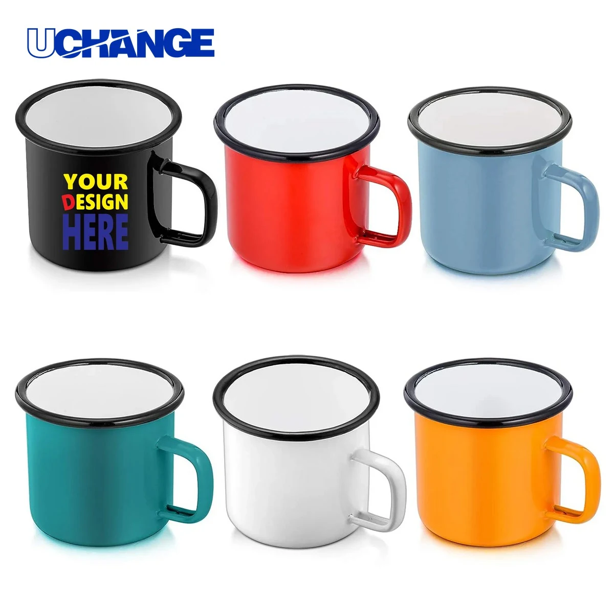 Enamel Camping Coffee Mug Container (12oz) 1