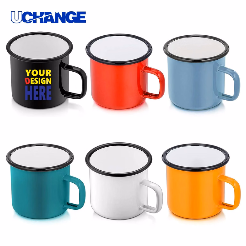 Enamel Camping Coffee Mug Container (12oz)