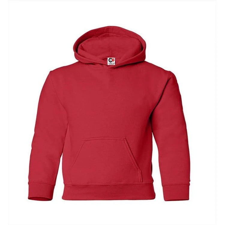 Kids' Hooded Pullover Red Medium, custom hoodie or sweatshirt with logo imprint 1