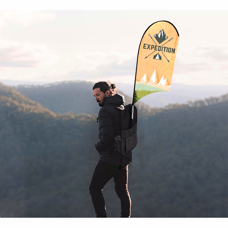 Backpack Flags - U Shape Double sided (18.89" x 39.63")