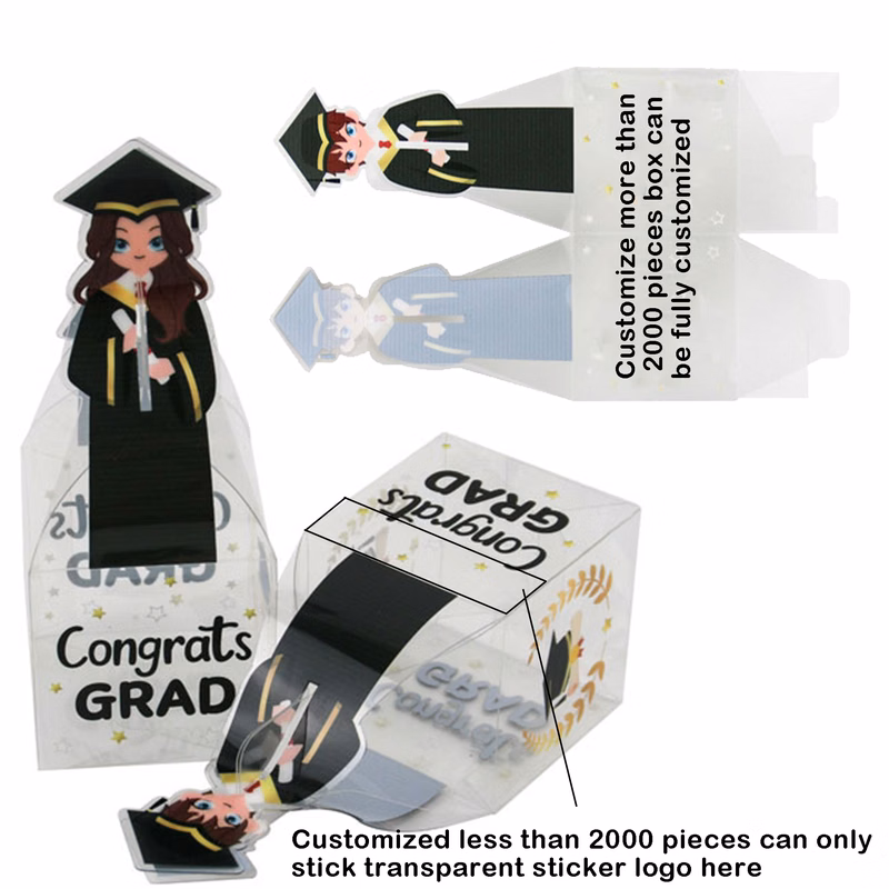 Congrats Grad PVC Party Favor Boxes