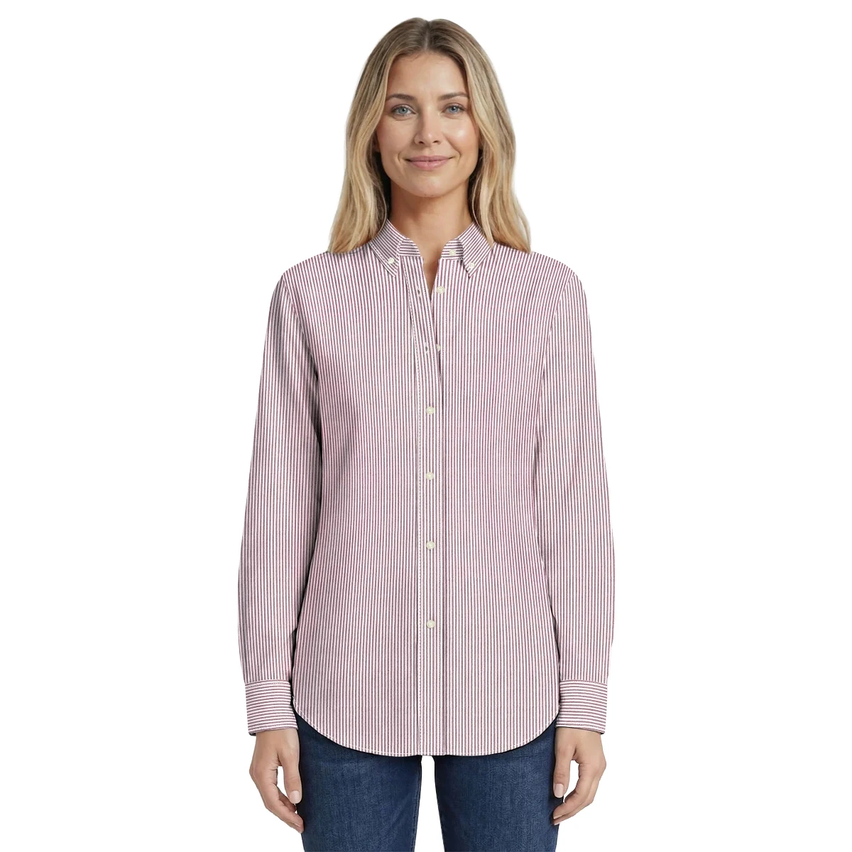 Ladies' L/S Oxford Shirt 1