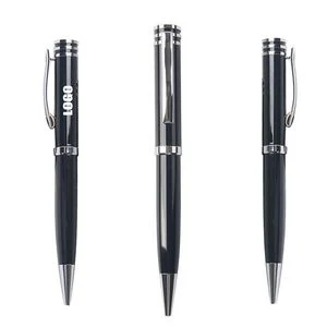 Black Business Executive Twist Metal Pen 1