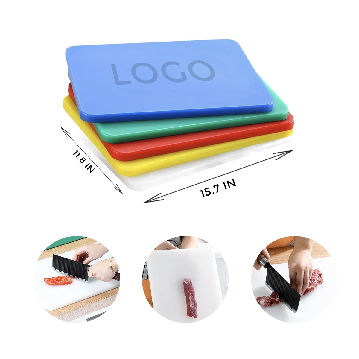 MOQ 10 PCS Thickened PE Plastic Cutting Board 1