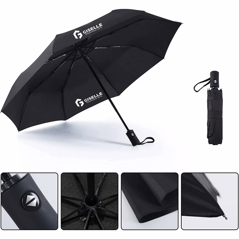60-Rib Automatic Foldable Wind Rain Sun Proof Umbrella