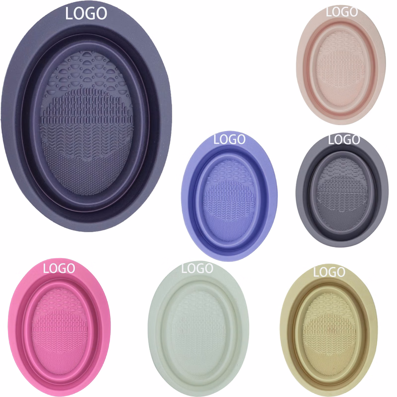 Foldable Makeup Brush Cleaner Cleaning Bowl--Round Shape