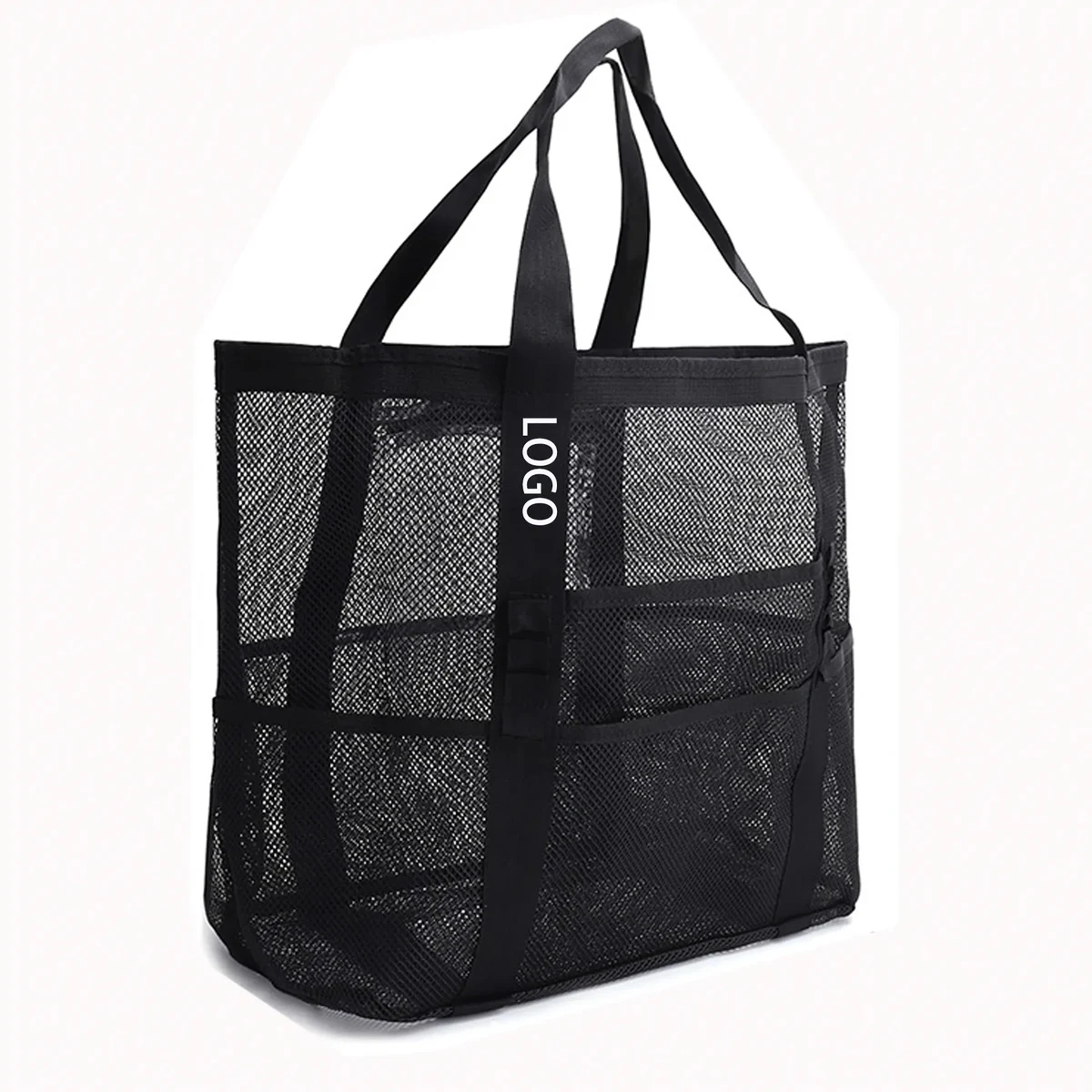 Mesh Beach Travel Tote Bag 1
